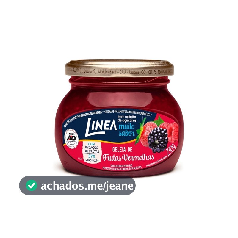 Geléia Diet De Frutas Vermelhas Linea Vidro 230G
