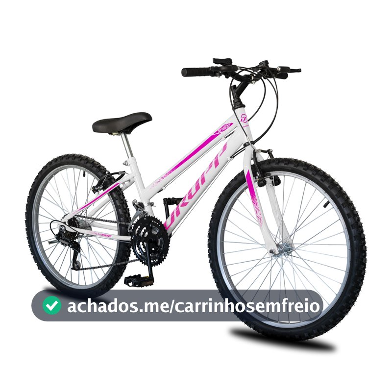 Bicicleta Aro 26 Infantil Feminina 18 vel marchas Dropp Sport Freio V-Brake