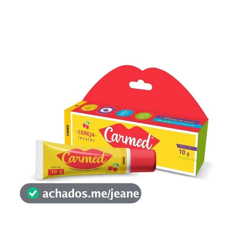 Carmed Hidratante Labial Sabor Cereja 10g