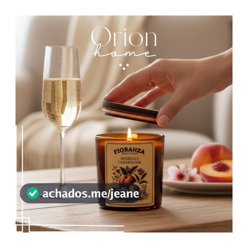 Vela Aromática artesanal  190g Fioranza - Cera de coco - Orion Home