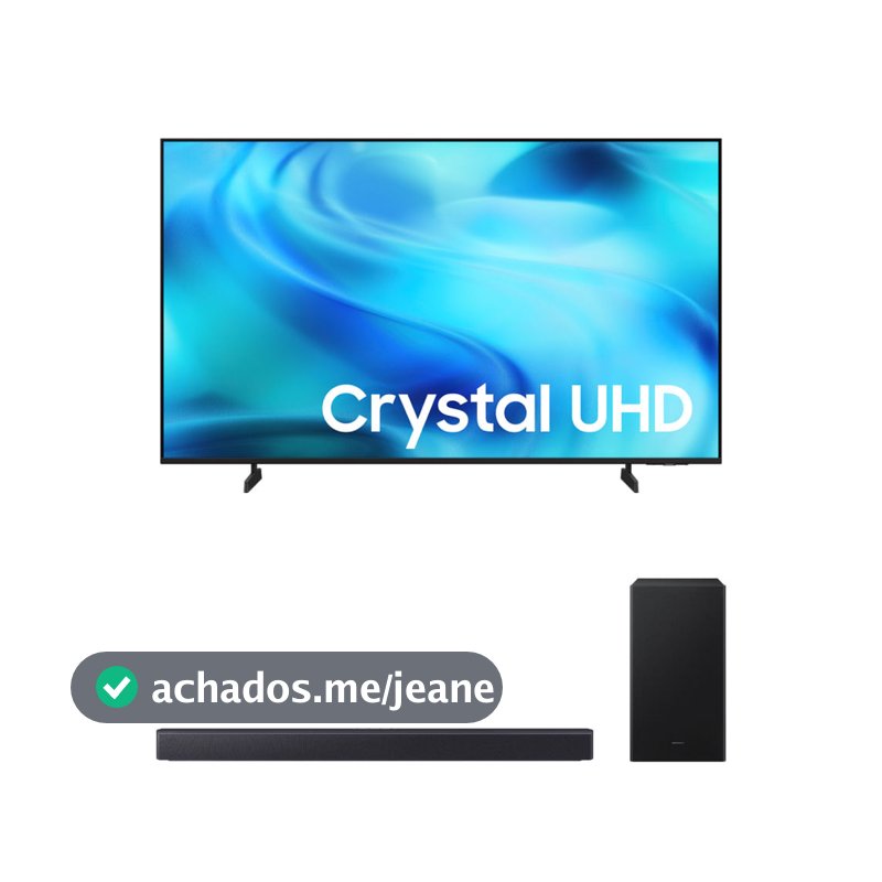Samsung Smart TV 50" Crystal UHD 4K U8000H + Samsung Soundbar B450F 2.1 canais