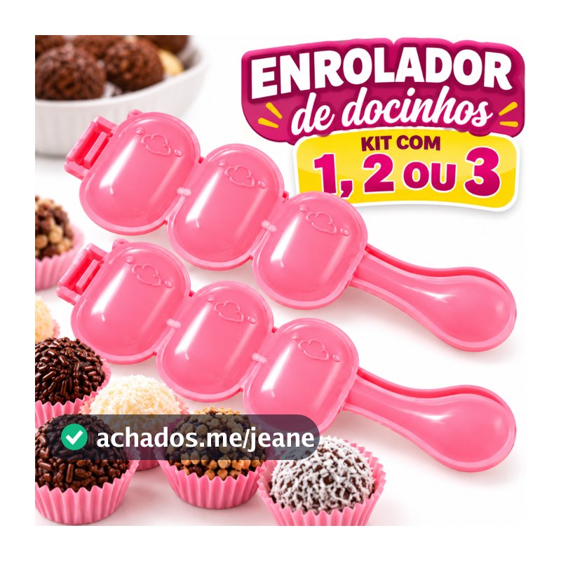 Modelador Enrolador Boleador de  Brigadeiro  Doces Docinhos Beijinho Arroz Sushi Confeiteiro . ENVIO DE IMEDIATO