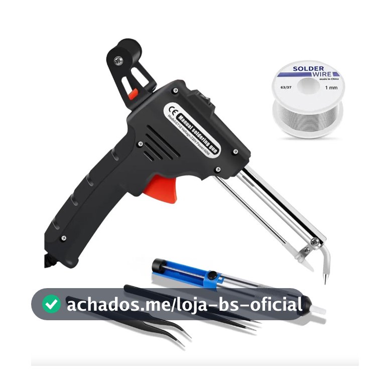 Ferramenta de Solda Manual 60W Com Acessórios Para Reparos Eletrônicos 220V