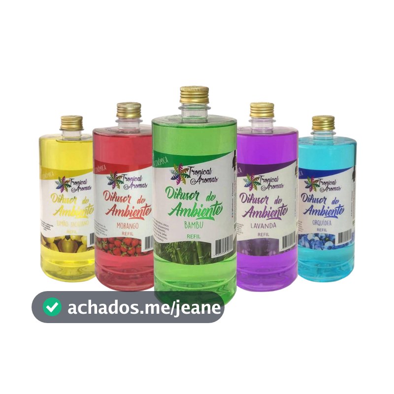 Refil Difusor Aromatizador Ambiente Tropical Aromas 1 Litro