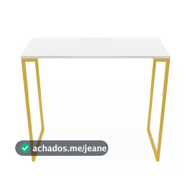 Escrivaninha Escritório Industrial Dourado