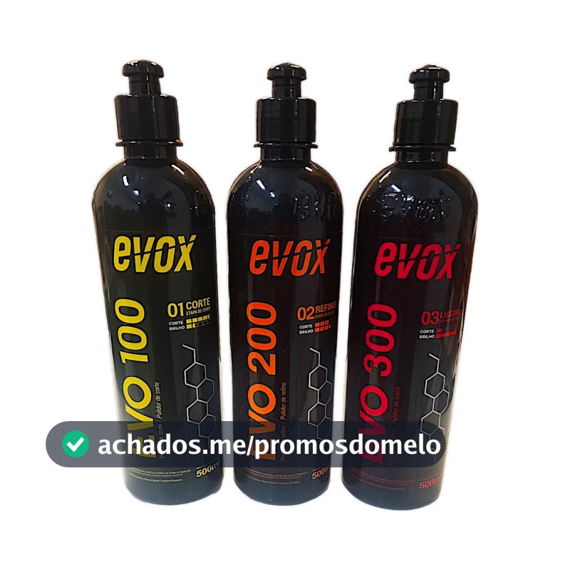 Kit Polidores Evox Evo100 Evo200 Evo300 Polimento Automotivo