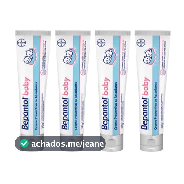 Kit com 4 - Bepantol Baby Cremes 30gr Cada