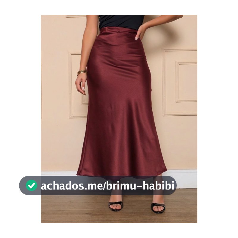 Saia midi /Longa Acetinada — Cintura Alta e baixa  com Caimento Sereia Luxo e Elegância.