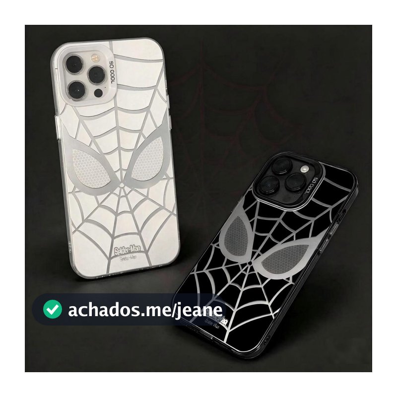Capinha Capa Homem-Aranha para iPhone 13 11 12 14 XR 15 16 17 Pro Max Plus Anti-impacto