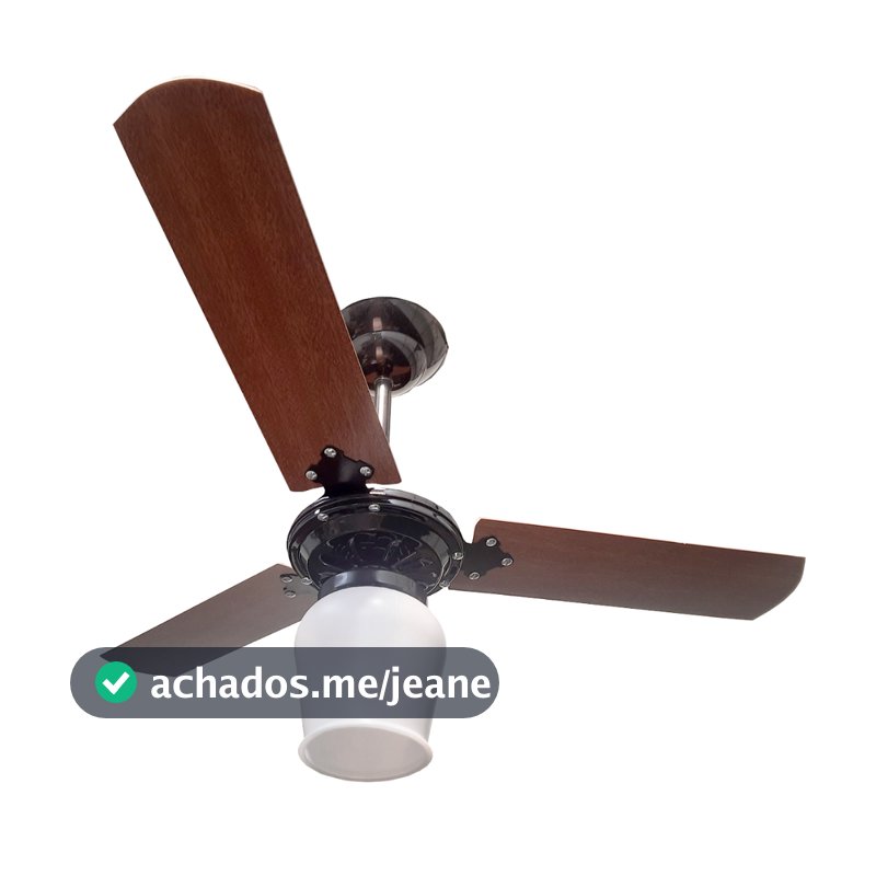 Ventilador de teto Eficivent economico 127v ou 220v Eco com 3 Pás globo aberto