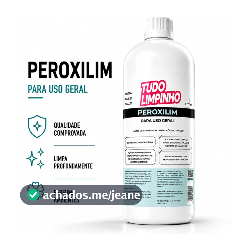 Peroxilim 1L Tudo Limpinho Limpador de Uso Geral