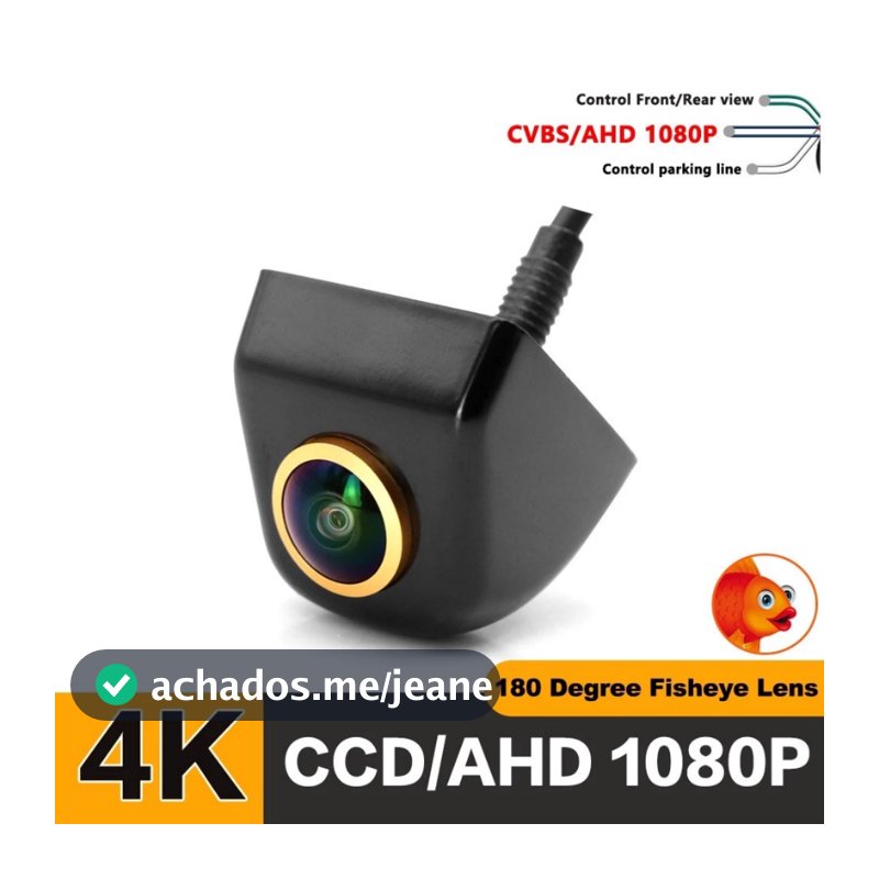 CÂMERA DE RÉ AUTOMOTIVA PARA CARRO 4K 1080P RESOLUÇÃO 1MP HD ACR-101