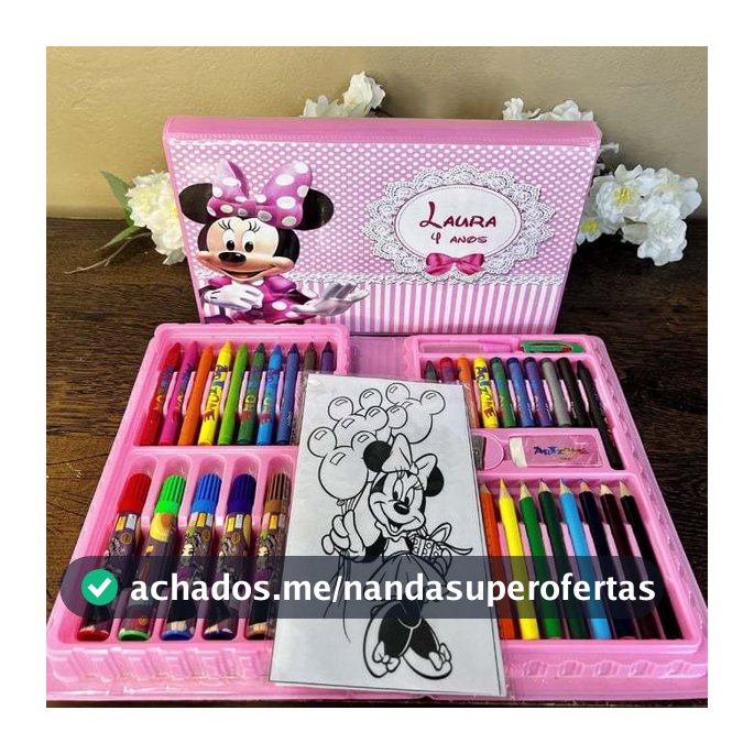 Estojo de Pintura Personalizado Luxo 50 Peças /Maleta de Pintura