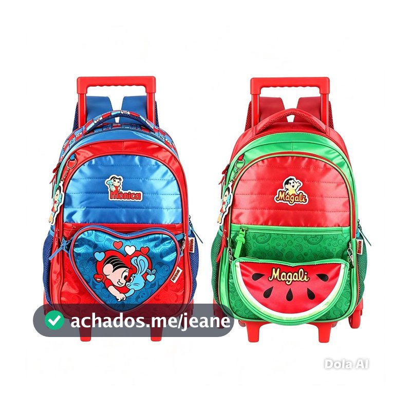 Mochila Rodinha Turma Da Monica - Luxcel