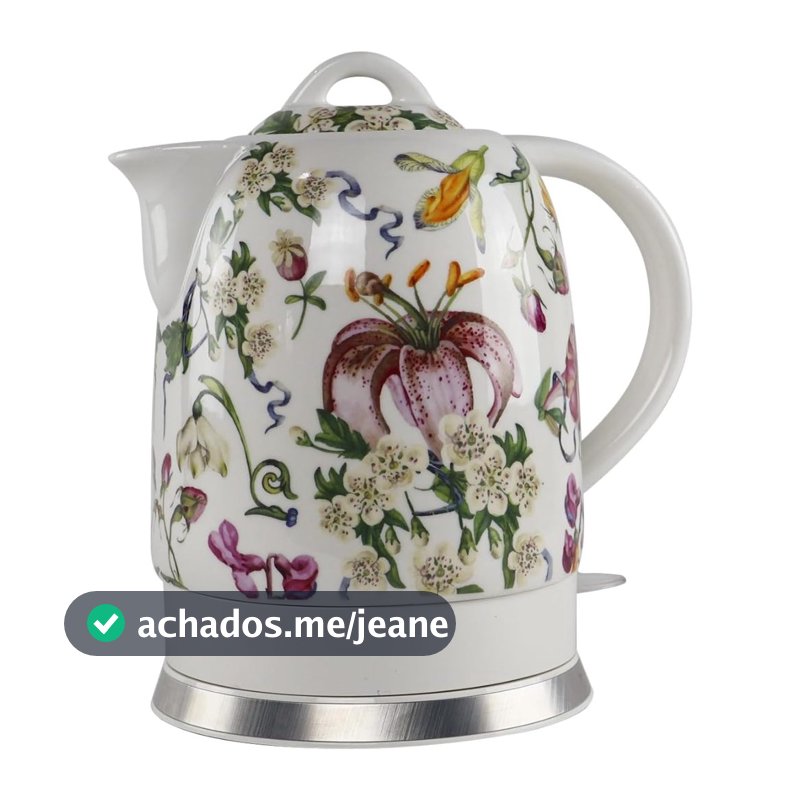 Chaleira Elétrica Porcelana Elegance Desligamento Automático Tuut 127v 1000W