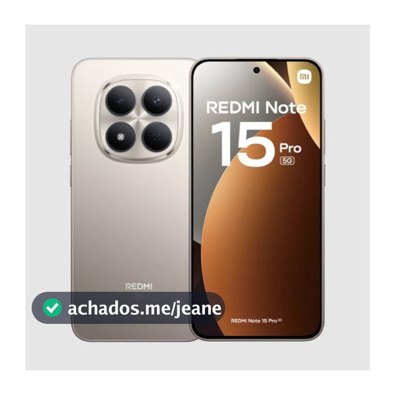 Celular Xiaomi Redmi Note 15 Pro 5G 512gb / 256gb Versão Global Original NFC Envio Imediato!