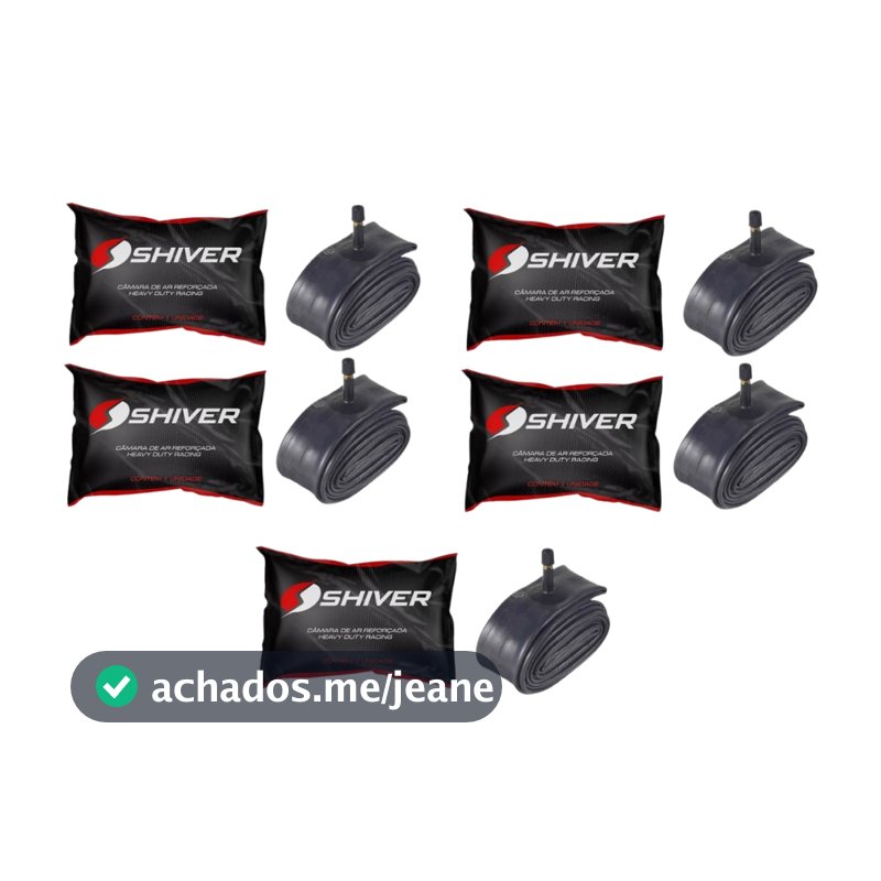Câmara De Ar Para Pneu aro 18 Moto Kit  Com 5 Unidades TITAN FAN CARGO FACTOR FAZER YBR TURUNA TODAY YES 125 AERO STRADA