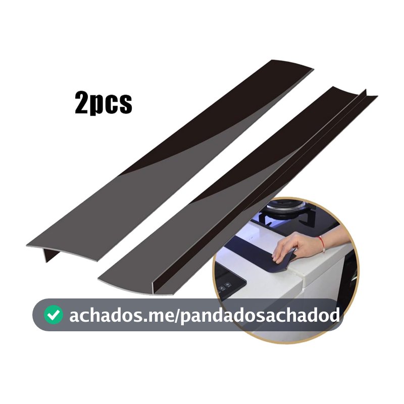 2pcs /Tampa de silicone 25" para bancada, tiras largas entre fogão, forno, lava-louças, resistente e fácil de limpar