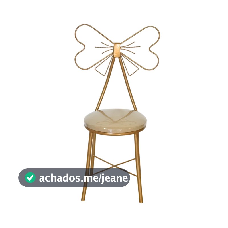 Cadeira Laço adulto Ferro Penteadeira Decoração
