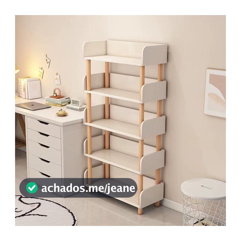 Estante de madeira para livros, estante para estudo infantil, 2/3/4/5/6 organizador de prateleira de armazenamento