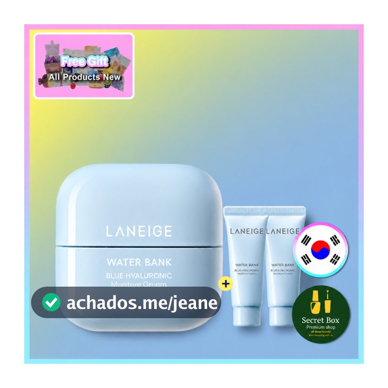 Laneige Water Bank Azul Creme Hidratante Hialurônico 50ml + 25ml