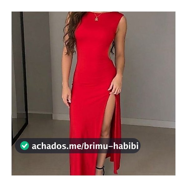 🔥 Vestido Longo Sereia Vermelho Fenda Sensual – Costas Vazadas | Festa, Balada e Casamento, encontros e natal 2026