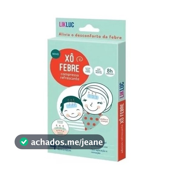 Compressa Refrescante para Alívio da Febre com Unidades Fever Friends Agpmed