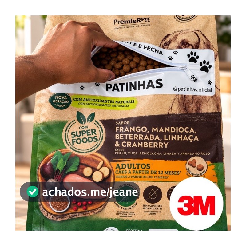 Zíper para Saco de Ração Zíper autocolante para saco de ração