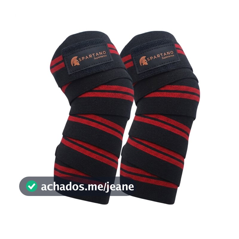 Par Faixa Elástica Joelho Joelheira Agachamento Powerlifting Lpo