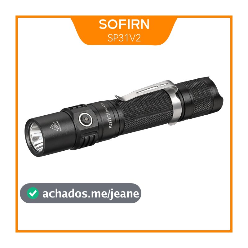 Sofirn SP31 V2.0 Lanterna Ao Ar Livre Tática Super Brilhante 1200 lumen LH351D 5000K Luz LED Para Camping Caminhadas