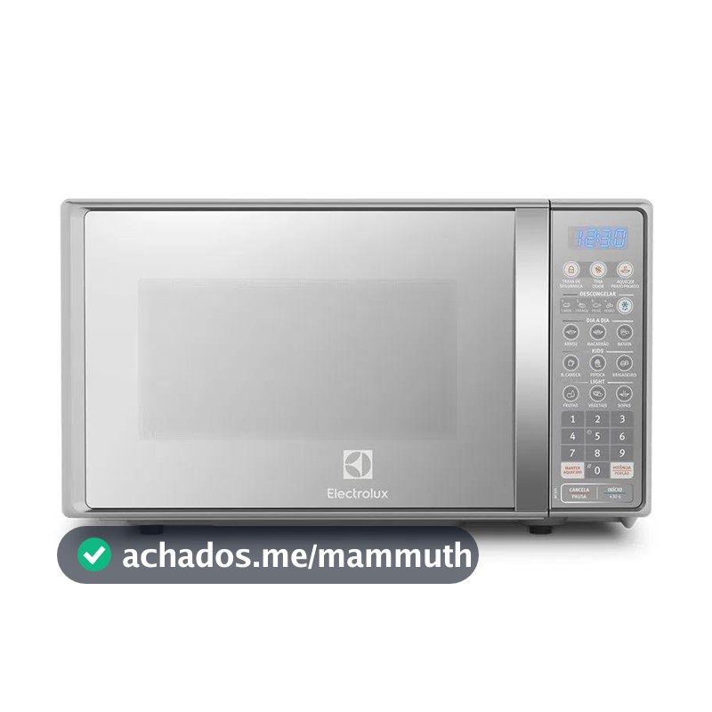 Micro-ondas Electrolux 20L cor Inox Espelhado com Função Tira Odor (MT30S)