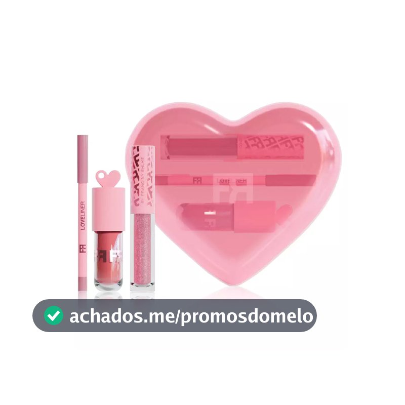 Kit Gloss e Lapis Labial Franciny Ehlke Love