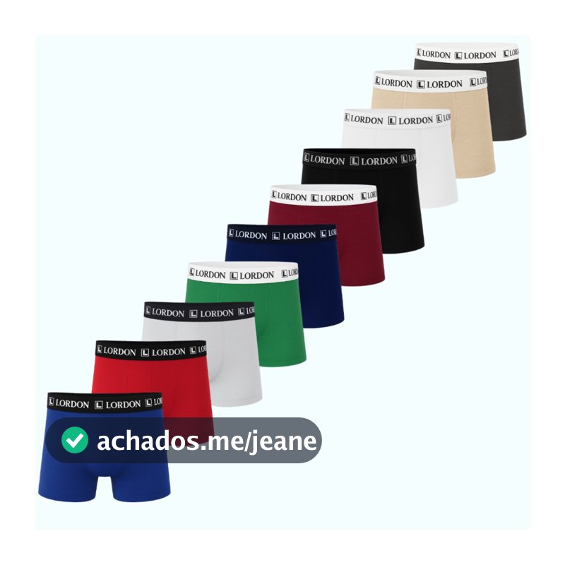 Kit 10 Cuecas Boxer Infantil Menino Algodão Cotton Confortável