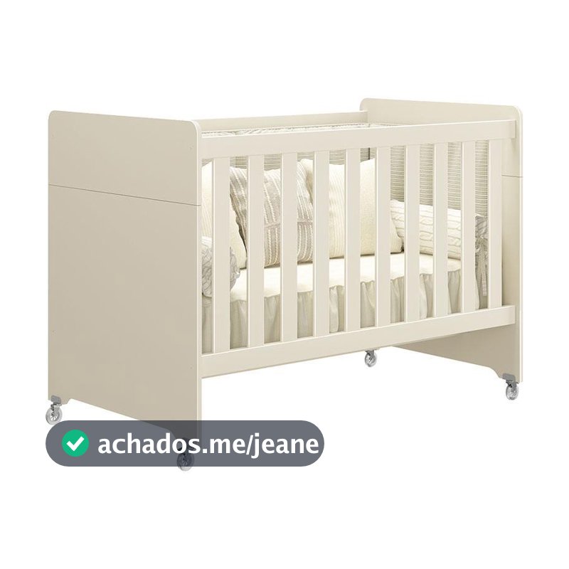 Berço Americano Evolution 4 em 1 Areia Acetinado - Reller