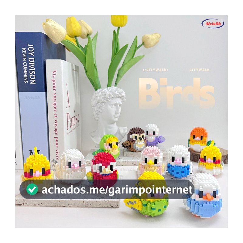 Blocos de Montar de Passarinhos Mini Brinquedos Animais de Brinquedo Brinquedo Educativo