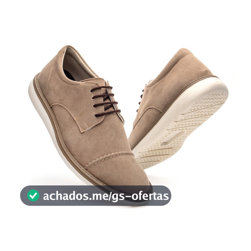 Sapato Social Masculino Oxford Camurça Brogue Confortavel Elegante Trabalho Festa Casual Escritório