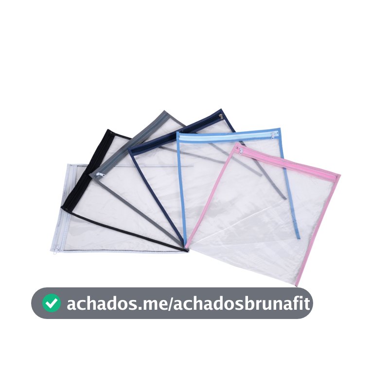 5 Saquinho Organizador Maternidade Transparente Multiuso Nécessaire