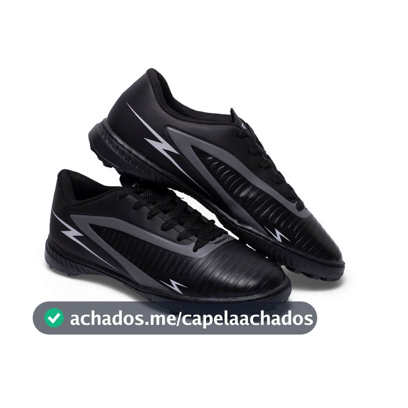 Chuteira Society Striker Adulto Costurada Gramado Sintético Original Uzze Sport