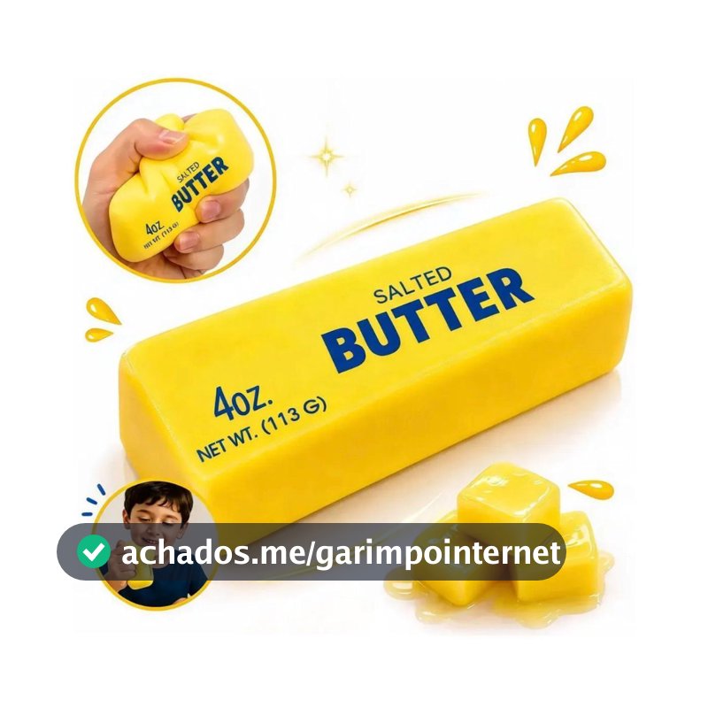 Squishy Manteiga Butter Brinquedo Sensorial Anti Estresse Macio