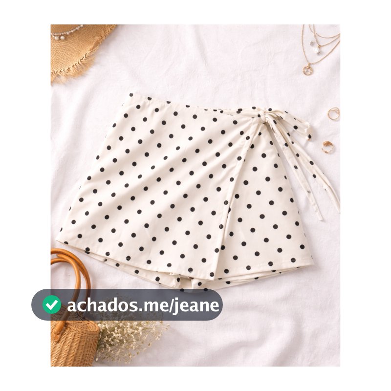 Short saia femenino POA