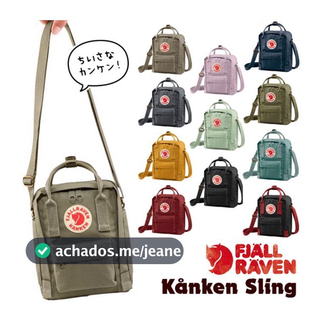 Ready  Stock  fjallraven-kanken mini sling bag unisex bolsa de hombro bolsa de hombro bolsa de transporte