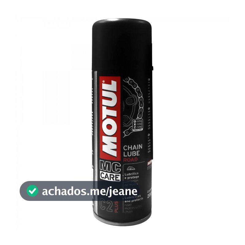 Spray Lubrificante de Correntes Motos Street Rua Motoboy Urbano Motul C2+ Plus Chain Lube - 200 Ml