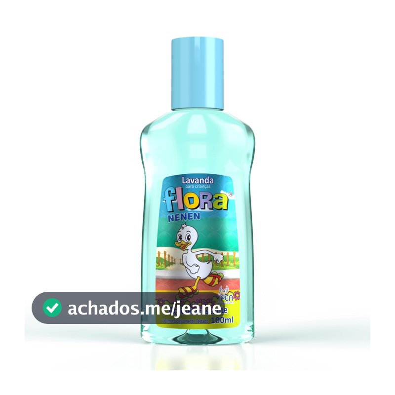 COLÔNIA LAVANDA P/ CRIANÇA E BEBÊ PERFUME FLORA NENEN 100ML