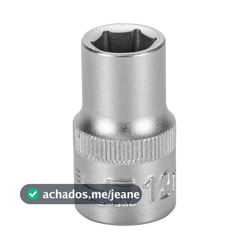 SOQUETE SEXTAVADO ENCAIXE 1/2POL., CRV 12MM, 1PC // STELS