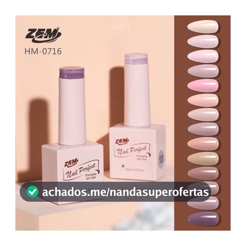 KIT 10 Esmalte em Gel Esmalte Nude Nail Zem 10 ml Esmalte De Unha De Gel Cor Nude Colorful Nail Gel COM ANVISA