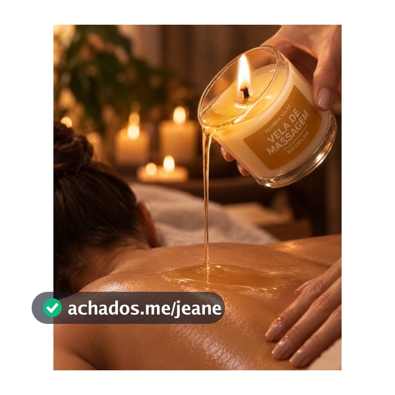 Vela De Massagem Corporal Hidratante Produto Vegano Aromaterapia para Relaxamento e Cuidado Pessoal