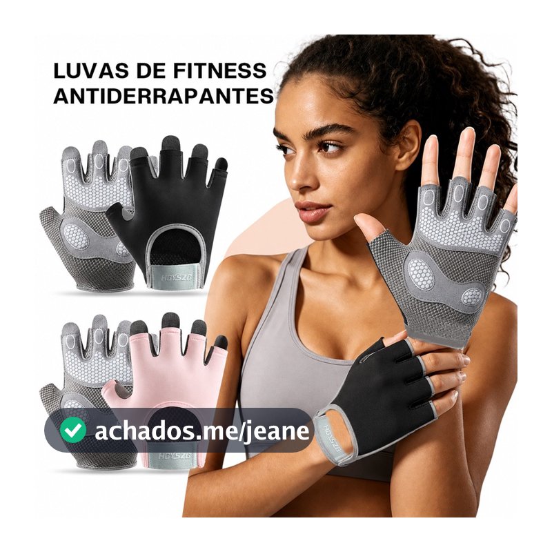 Luvas esportiva unissex de meio dedo academia Exercícios Com Munhequeira Fit Musculação ajuste