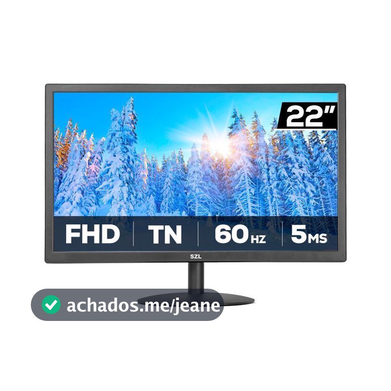 Monitor SZL 22, 22 Pol, TN, FHD, 5ms, 60Hz, HDMI/VGA, SZL-SZL215-BL01