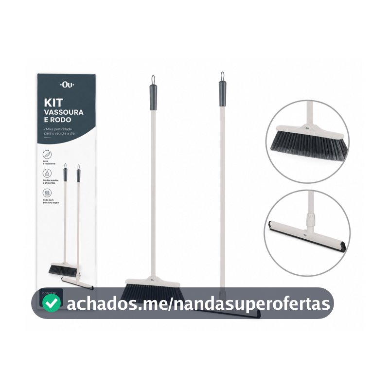 Kit Vassoura e Rodo OU Linha Flow KTE197BGF
