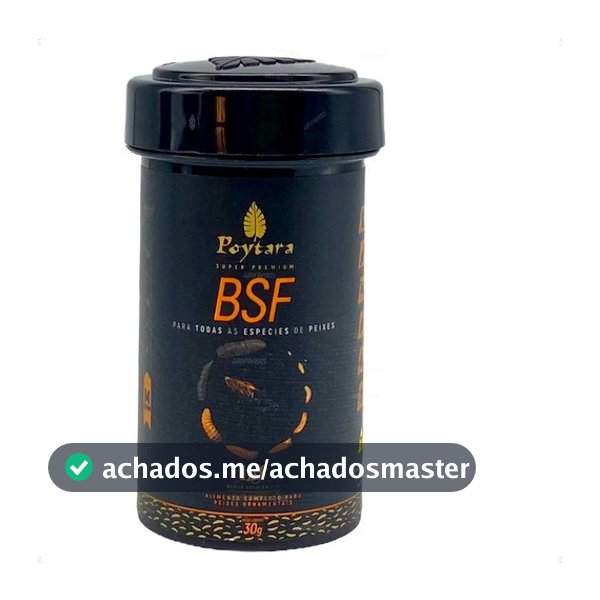 Ração Poytara Black Line Bsf Para Dos Os Peixes Top - 30g